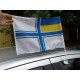 Прапор ВМС України 45х30 см автомобільний на флагштоці