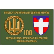 Прапор 100 Бригади територіальної оборони Волинська обл