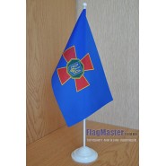 Прапор Національної гвардії України на підставці