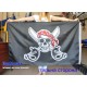 Пиратский флаг Весёлый Роджер с саблями 90х150см