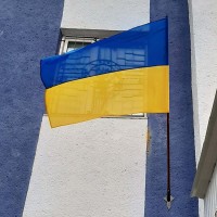 Купити прапор України з флагштоком