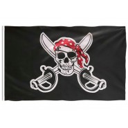 Піратський прапор «Веселий Роджер» з шаблями 90х150см