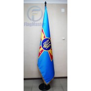 Флаг Воздушных сил ВСУ 180х120 см сатен с бахромой в кабинет