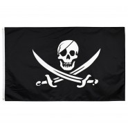 Пиратский флаг Череп с саблями 90х150см