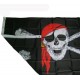 Піратський прапор Веселий Роджер з косинкою і серьгою