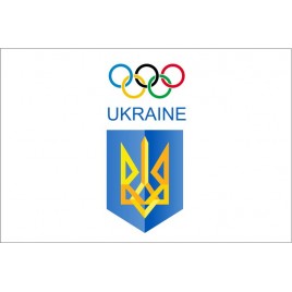 Флаг национального олимпийского комитета Украины