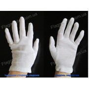  Хлопчатобумажные перчатки белые