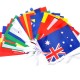 Гірлянда з прапорців з тканини країн світу