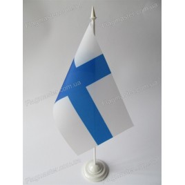 Прапор Фінляндії на підставці