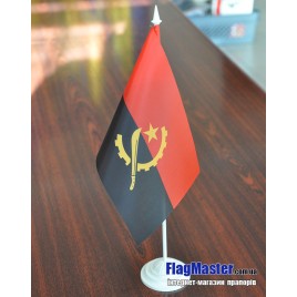 прапор Анголи на підставці