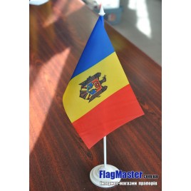 флаг Молдовы  на подставке