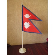 прапор Непалу на підставці